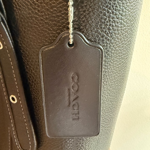 Coach Black Pebbled Leather Handbag - Picture 5 of 11